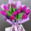 Видео обзор букета Черничные сладости - букет из тюльпанов фиолетового цвета